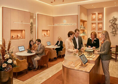 modernes Trauringstudio