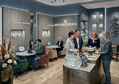 modernes Trauringstudio