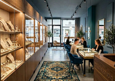 modernes Trauringstudio