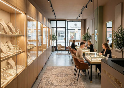 modernes Trauringstudio