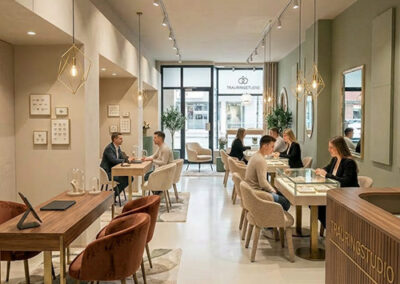 modernes Trauringstudio